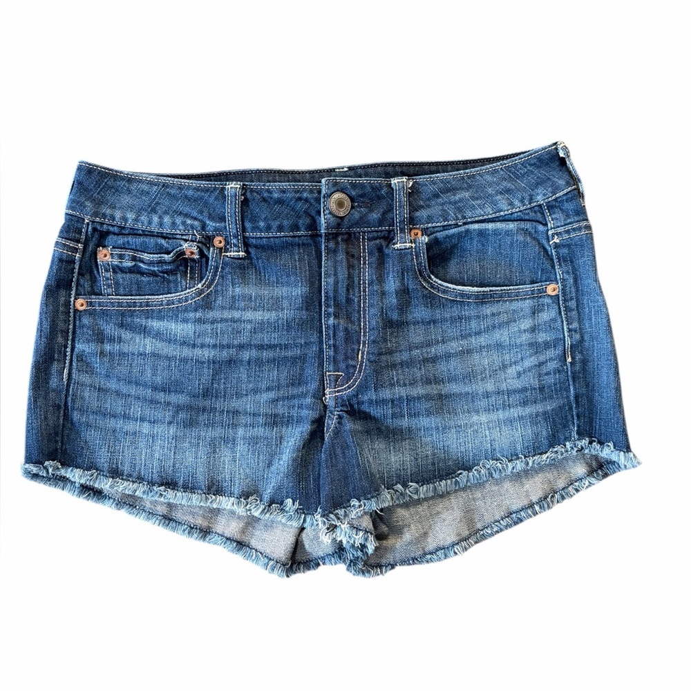 American Eagle Stretch Denim Cut-Off Shorts - Picture 3 of 7